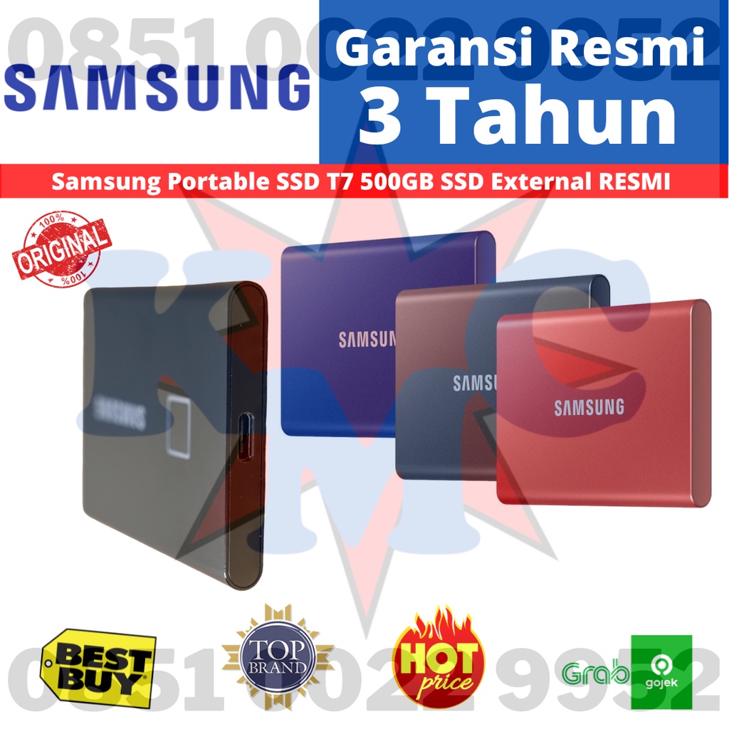 Samsung SSD T7 Portable SSD External 500GB 500 GB RESMI