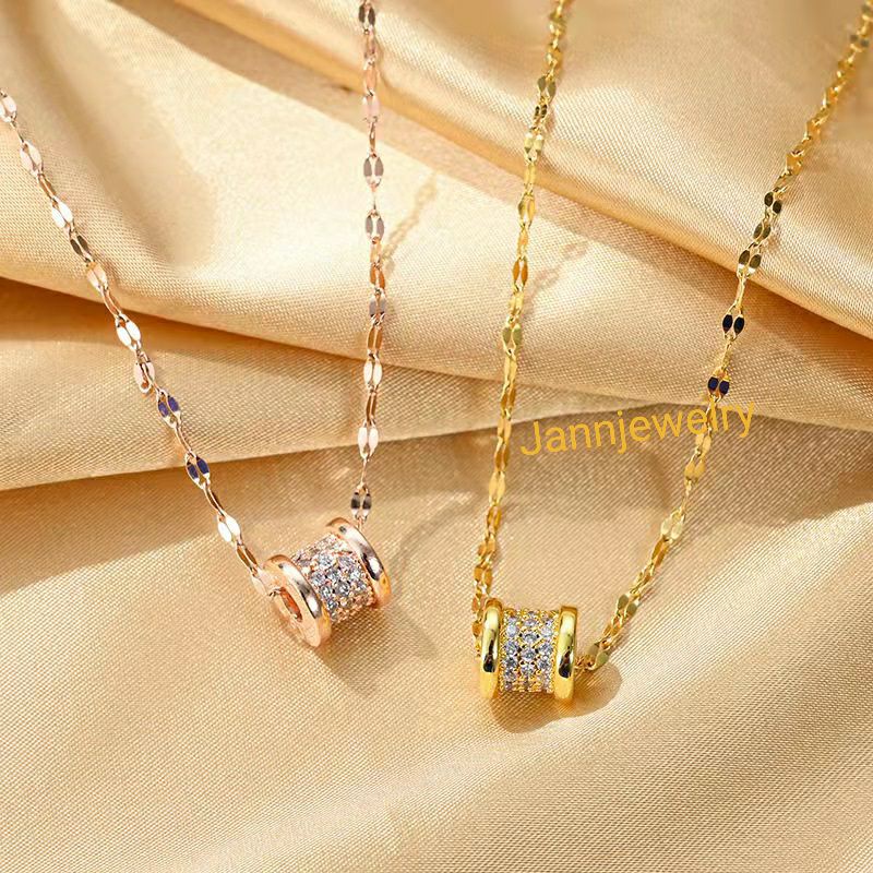 kalung titanium asli anti karat&amp;alergi gold colour