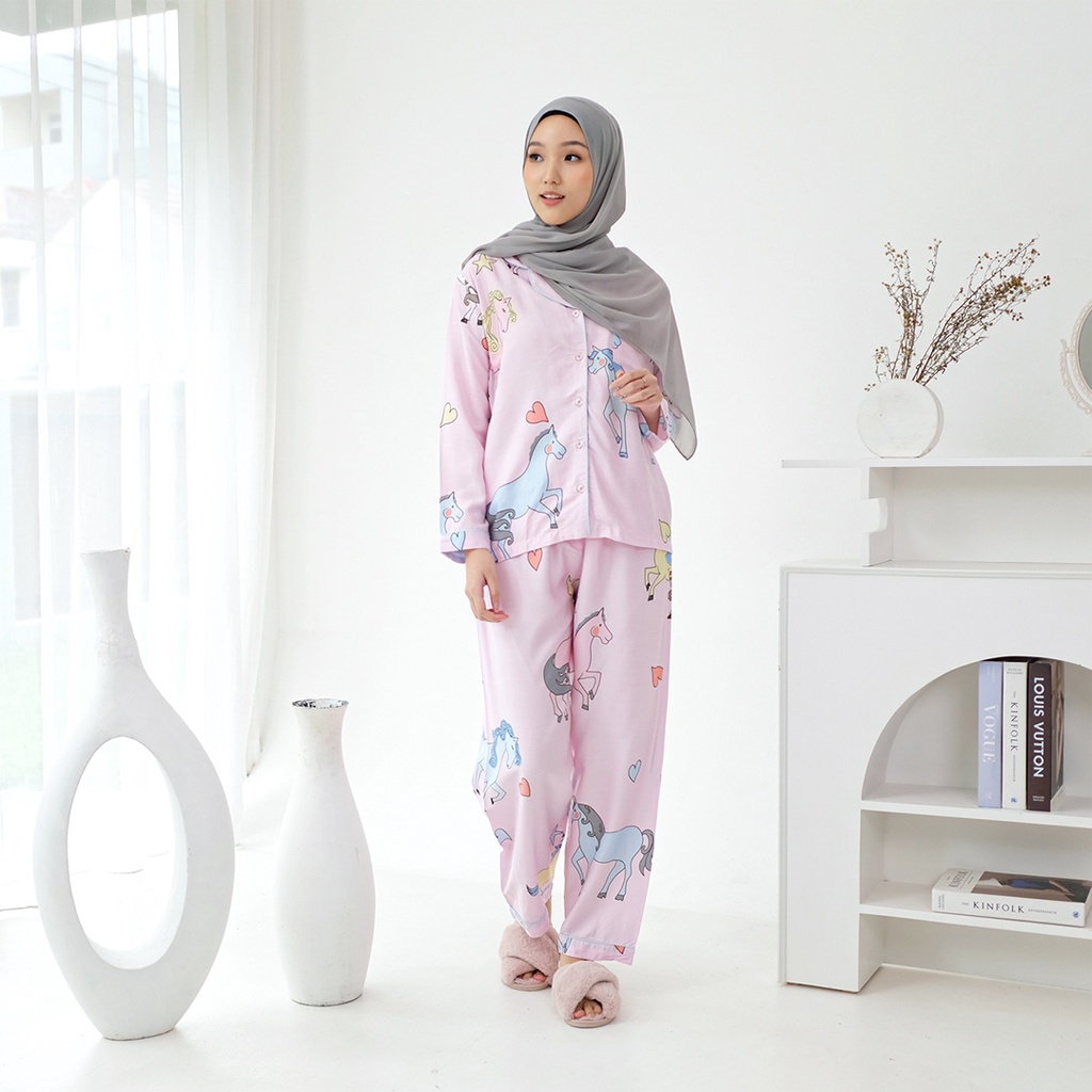 Cielyn - Yumna Organic Silk Piyama Wanita Dewasa ( Raya Collection )