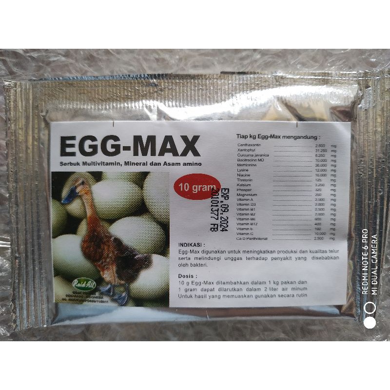 egg max bebek 10 gram telur-raid all