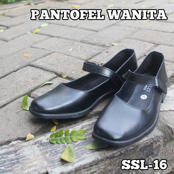 SEPATU PANTOFEL WANITA - SEPATU KULIT FORMAL DAN NON FORMAL KEREN - SSL-16