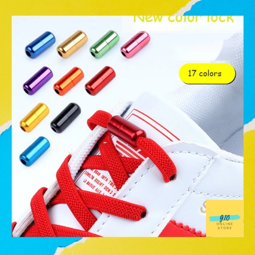 Tali Sepatu Elastis Slip On Lock Tanpa Ikat Sepatu Sneakers Fashion OK
