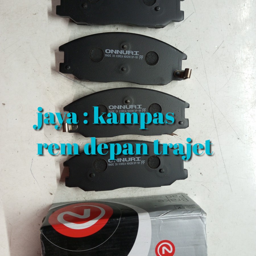 kampas rem depan trajet