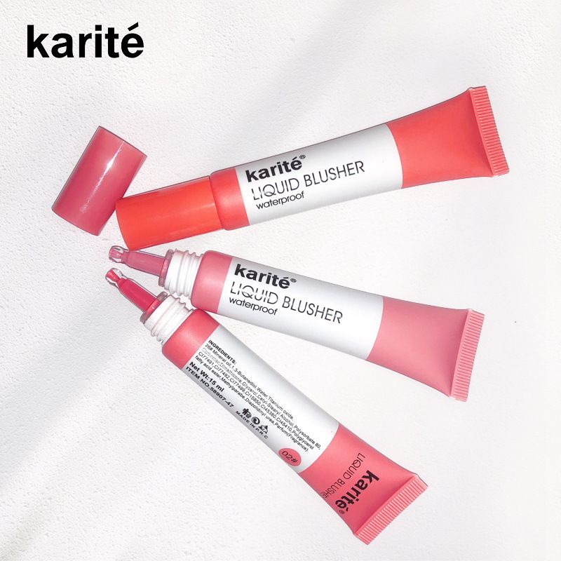 Blush On Liquid Karite Original Make Up Perona Pipi Liquid Blusher Light And Delicate Bright Moisture Waterproof