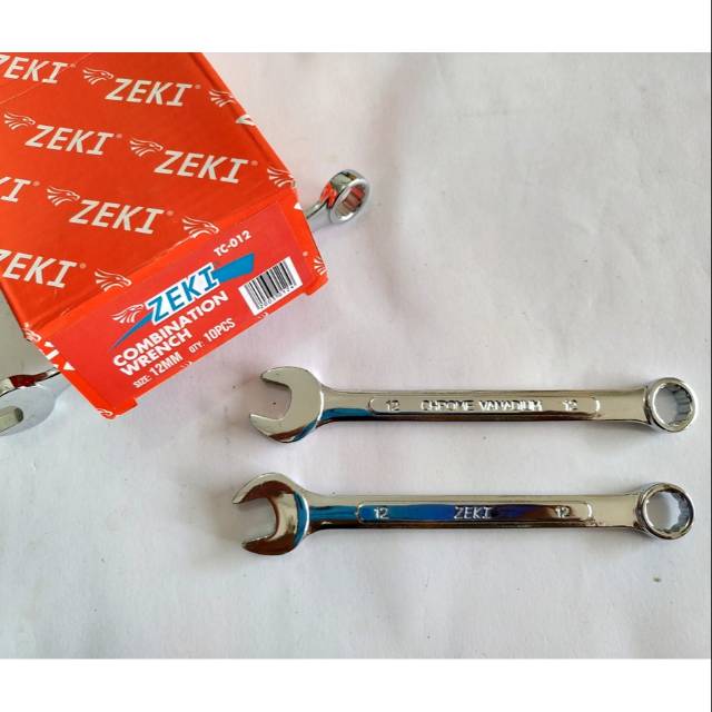 Kunci Ring Pas 12mm zeki/Combination Wrench Spanner Spana/kunci ring pas kombinasi BERKUALITAS/KUNCI TUKANG PERTUKANGAN