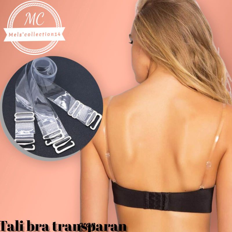 Tali Bra Transparan / Tali Silicone / Tali Bh Super stretch Premium Quality