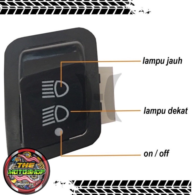 Saklar dim jauh dekat on off lampu 3 titik fungsi honda