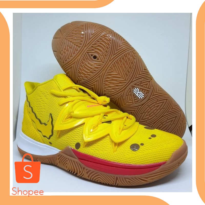 Unik accessories Sepatu Basket Kyrie Irving 5 Spongebob Man Murah 19DEZ Berkualitas