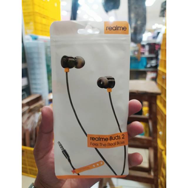 REALME BUDS 2 HEADSET ORIGINAL FULL BASS MAGNETIC Packing Plastik