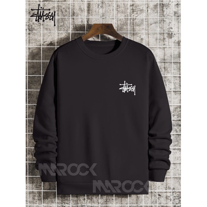 Crewneck Stussy - Sweater Pria Crewneck Premium
