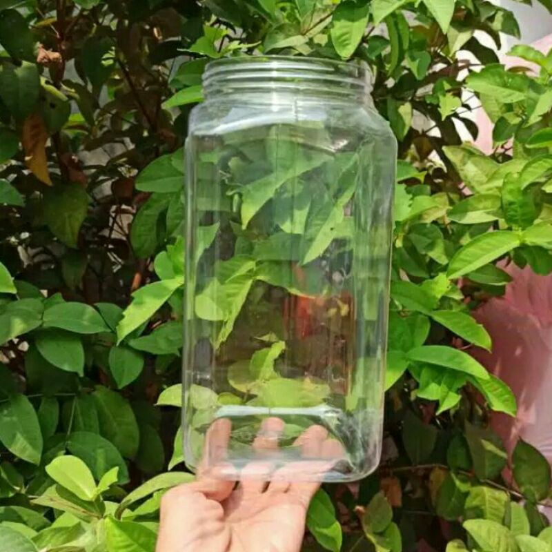 toples plastik bening ukuran 4 liter tanpa tutup 1 bal (isi 15)