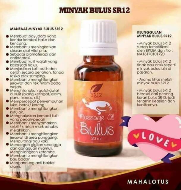 Minyak Bulus Sr12 Penghilang Stretch Mark Penghilang Selulit 100 Original Wangi Tidak Bau Amis Shopee Indonesia