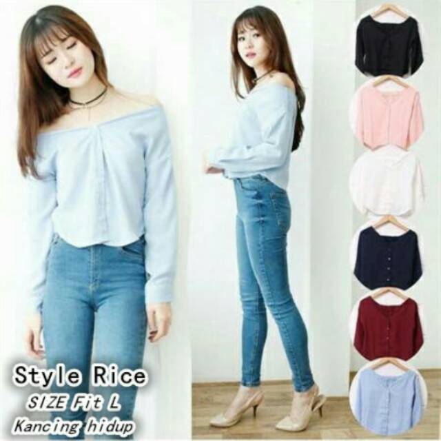 Blouse style rice/baju blouse