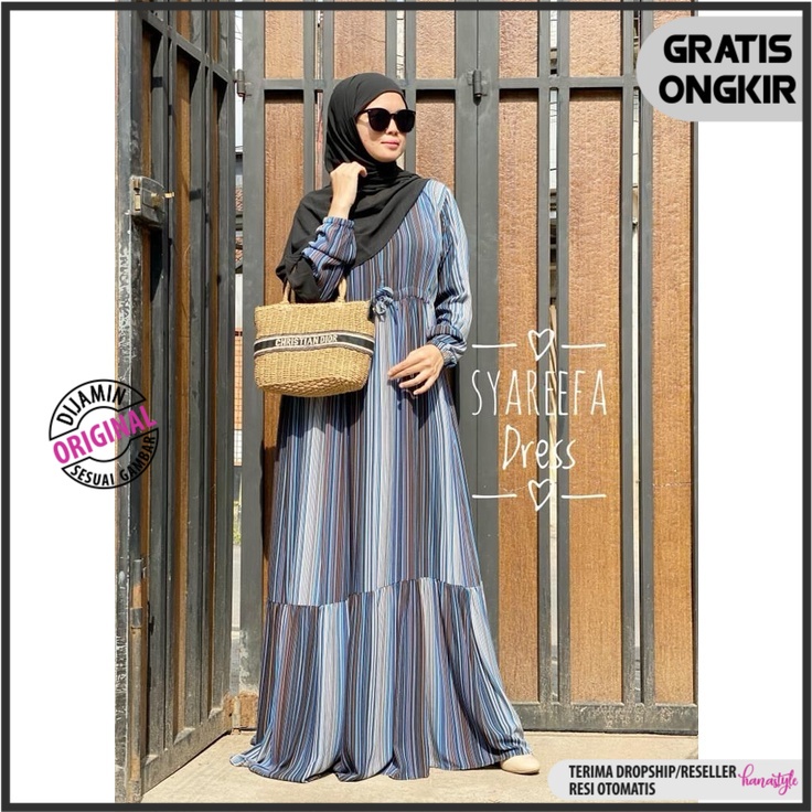 Syareefa Dress / Gamis Busui Resleting By Yayuku Murah   [Hana Style]