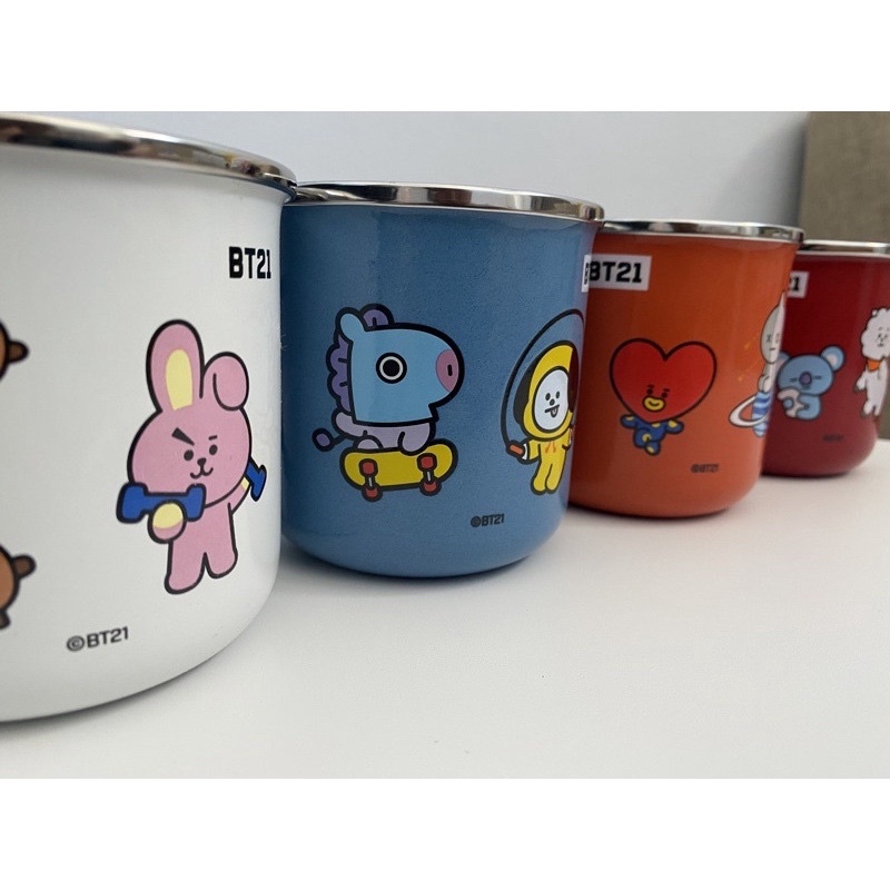 MUG ENAMEL BT21 MILKLIFE