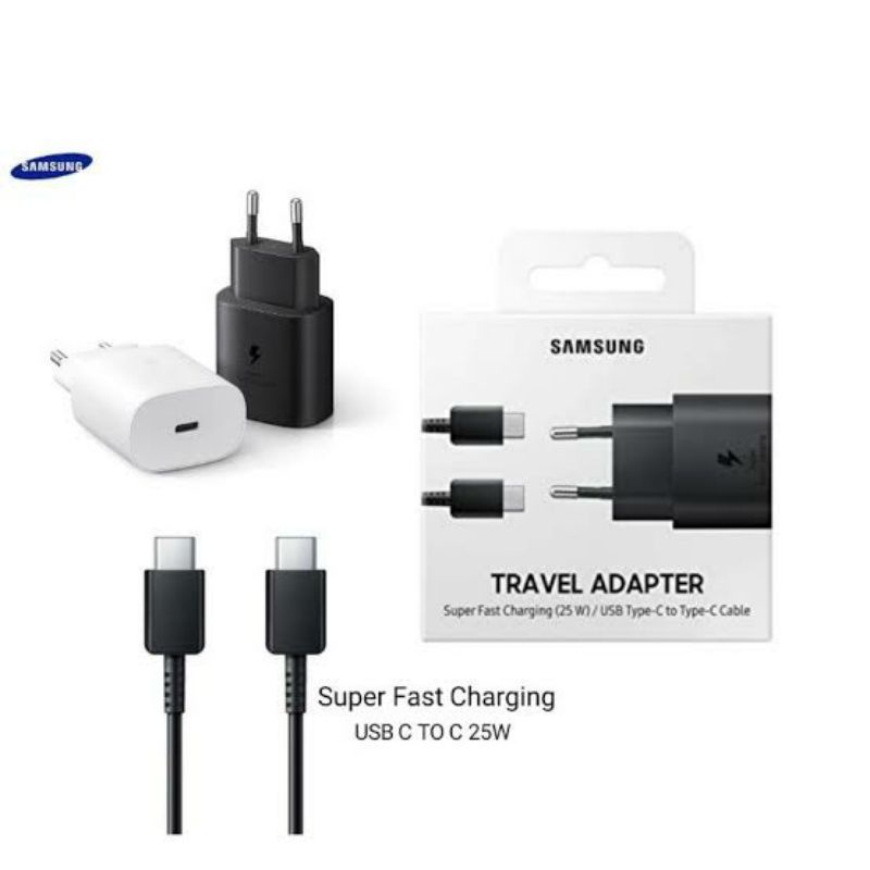 CHARGER SAMSUNG SUPER FAST CHARGING TYPE-C TO TYPE-C ORIGINAL