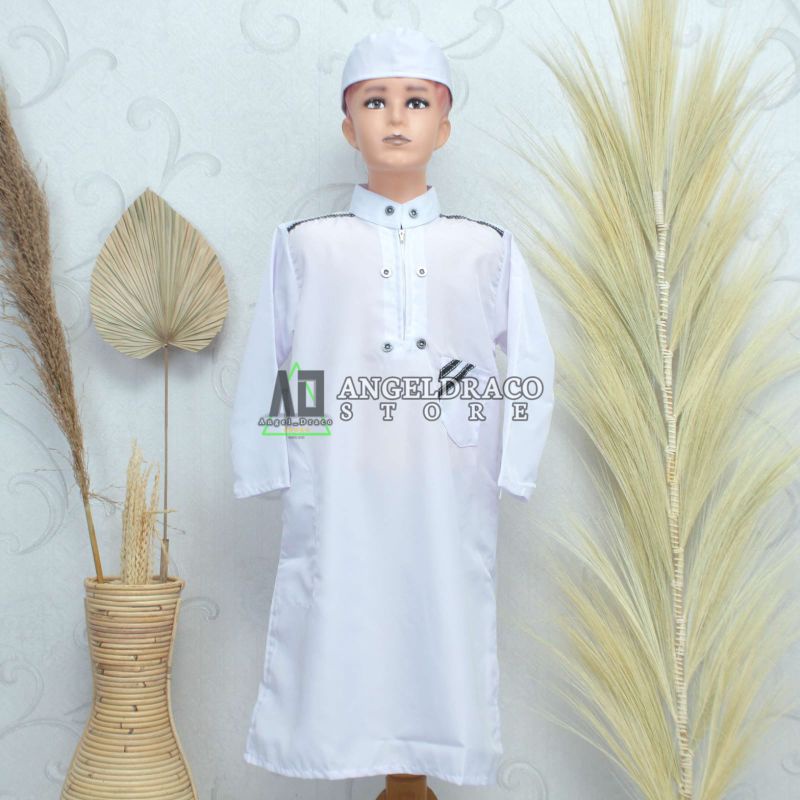Jubah Anak Putih / Jubah / Jubah Anak / Jubah Anak Laki-Laki / Gamis Anak Putih / Gamis / Gamis Anak