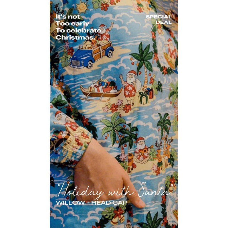 Wearscrubs Willow & Head Cap “Holiday with Santa” Special Edition - APD Gown Dokter Anak Dokter Gigi