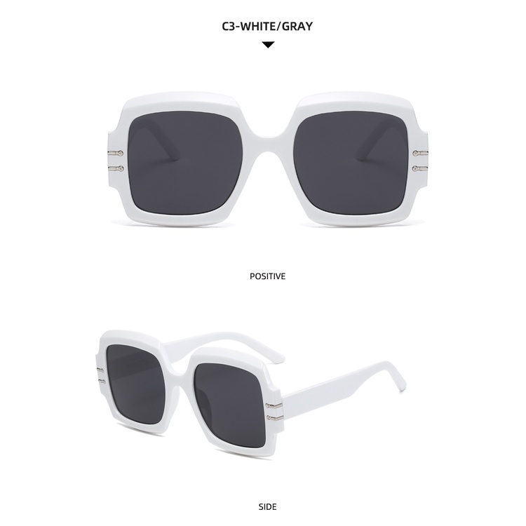 2021 new fashion retro square Korean version big frame men and women trendy sunglasses