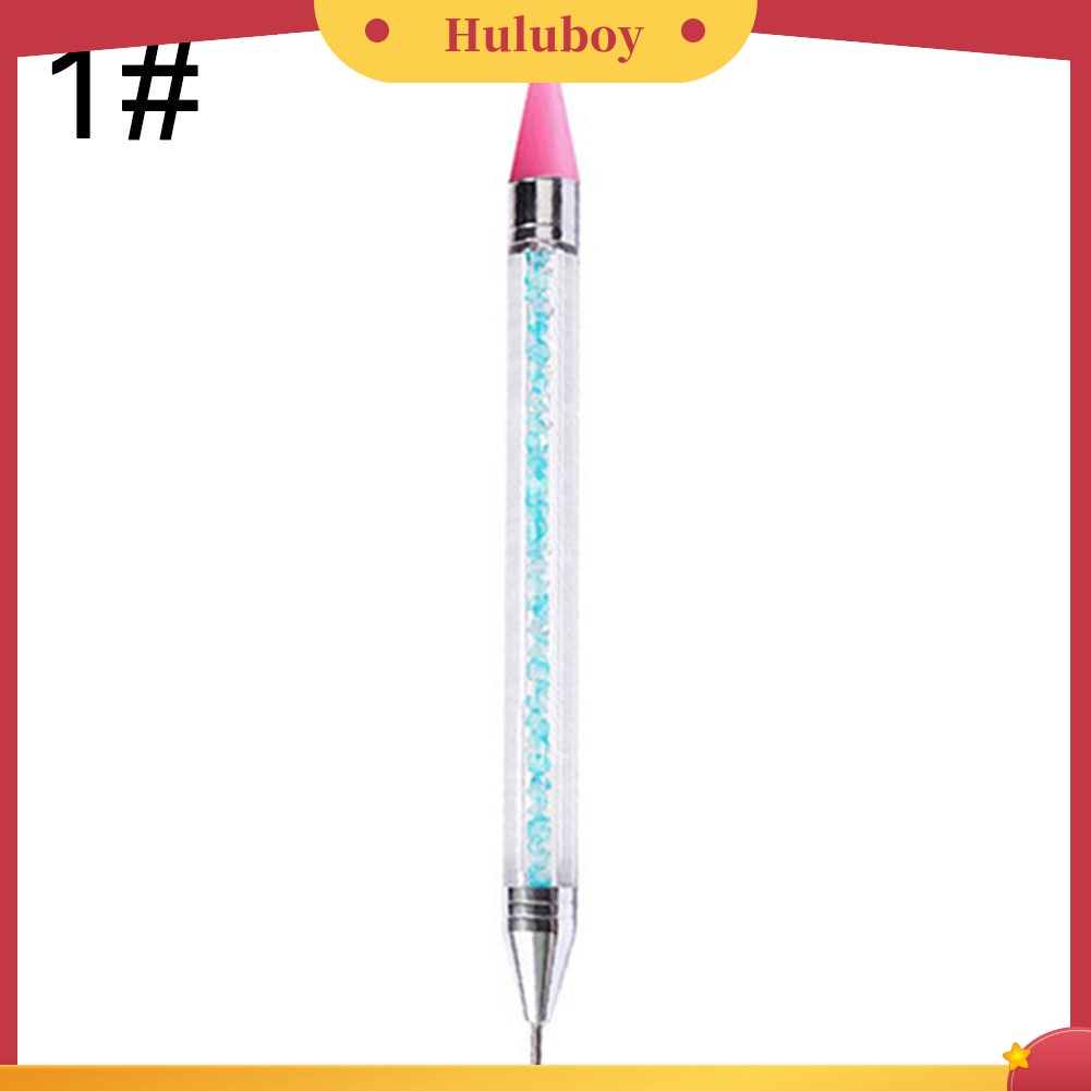 Huluboy Huluboy♡ Pen Dotting Berlian Imitasi Kepala Ganda Untuk Nail Art