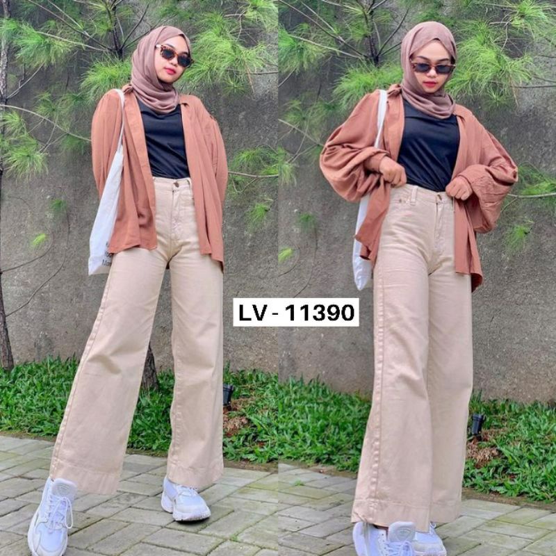 faness slivt kulot ff    kulot jeans wanita premium