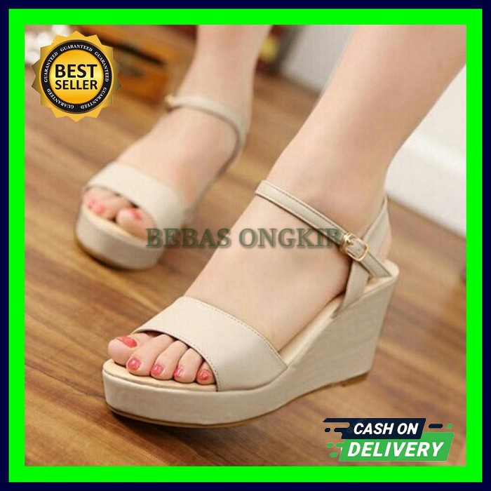 Model Sandal Homyped Wanita Original Terbaru Wedges Promo Ori Kekinian Kulit Sintetis Louisa N61 - N