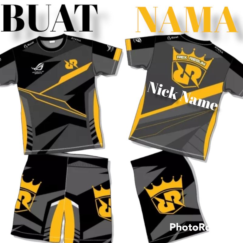 SETELAN BAJU JERSEY GAMING ANAK