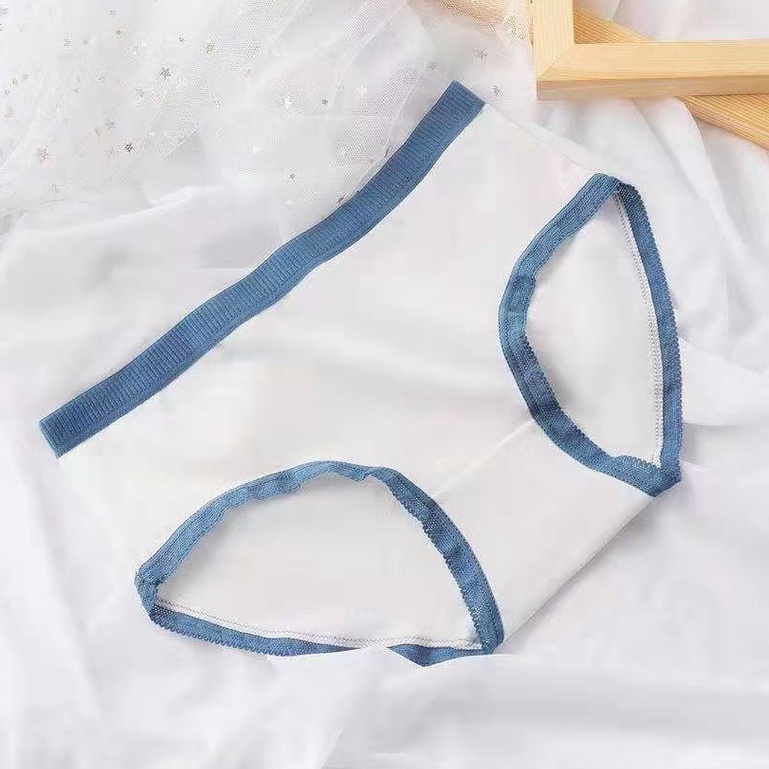 HOHO_HWANG (C-115) CD imut fashion Undies Celana Dalam Wanita Corak high quality katun import-C-115 putih polos