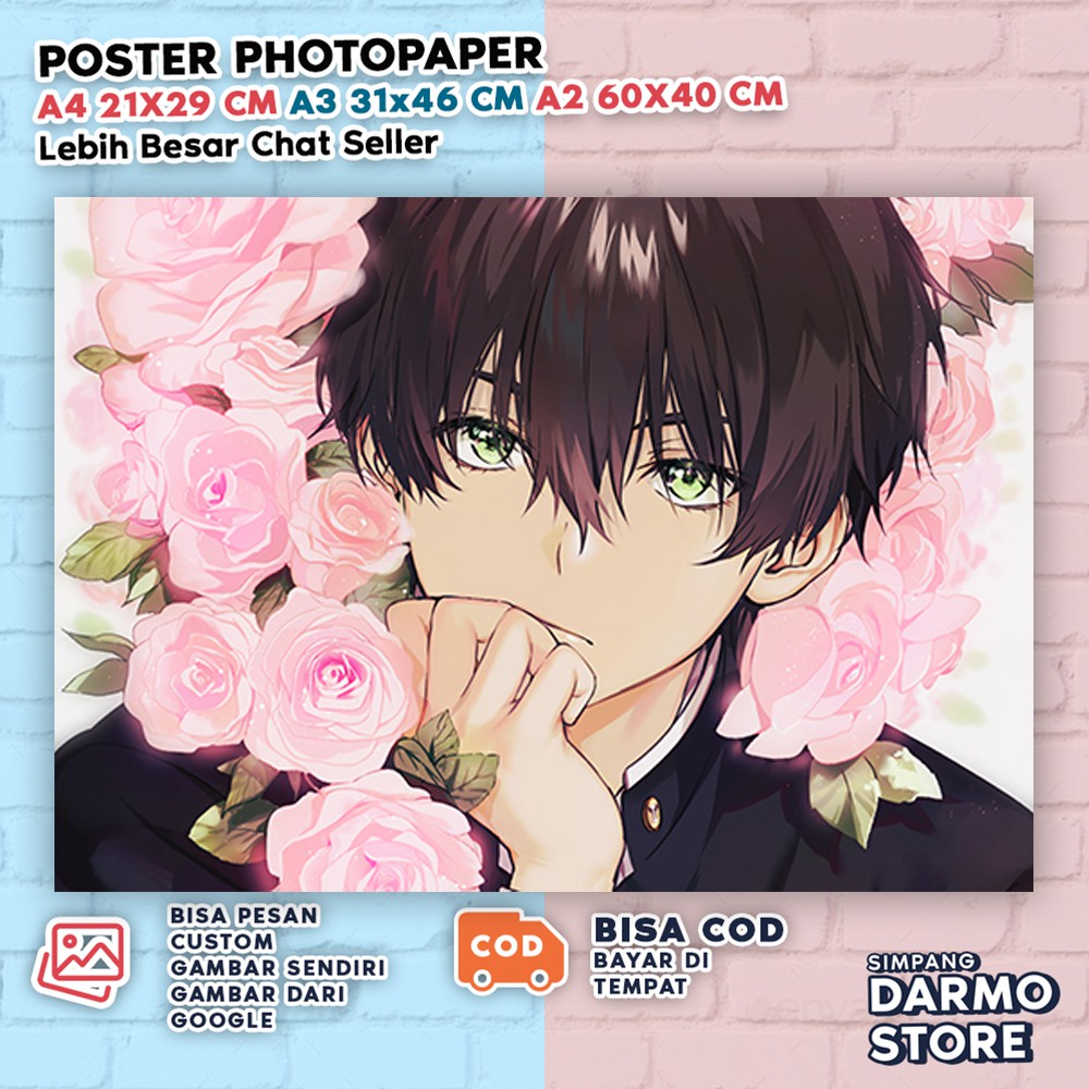 Poster Hyouka Terbaru Hiasan Dinding Anime Hyoka Aestetic Wibu Eru Chitanda Hotaro Oreki HYKA-33