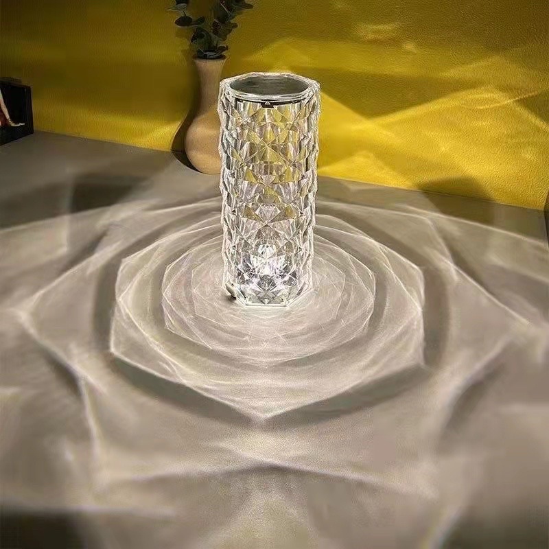 kristal lamp / crystal lamp / lampu hias / rose lamp