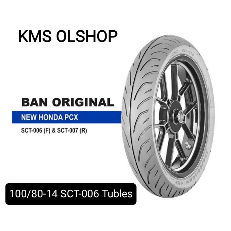 BAN LUAR IRC 100/80-14 TUBLES SCT-006 TL BAN IRC 100/80-14 SCT-006 TUBLES