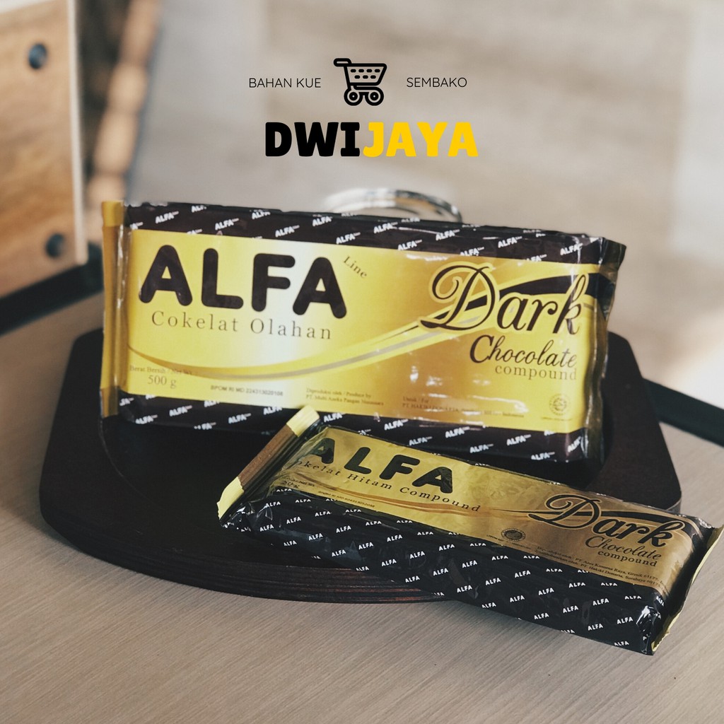 ALFA COKLAT BLOK / DARK CHOCOLATE COMPOUND / COKLAT OLAHAN | Shopee