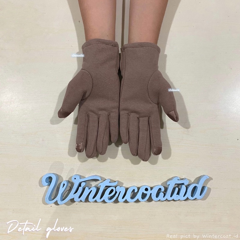 Sarung tangan motor wanita winter gloves import korea kancing musim dingin cewek fashion