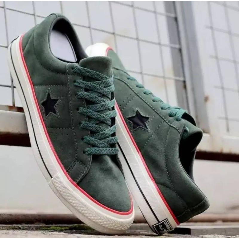 RESTOCK converse one star pro green army