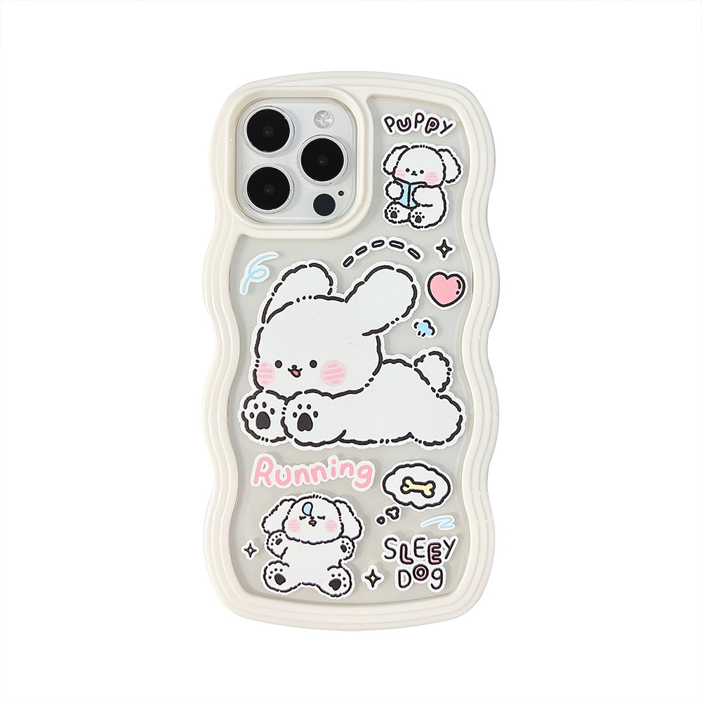 Casing TPU iPhone 13pro 13prm 11 7Plus 8Plus Xr XS 13 12pro Max Gambar Anjing Lucu