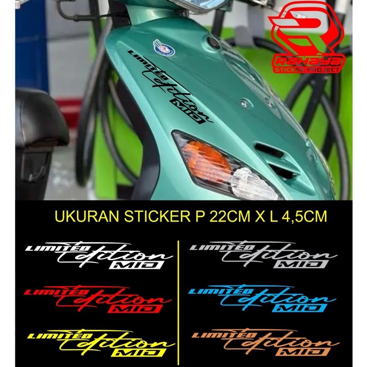 cutting sticker limited edition mio