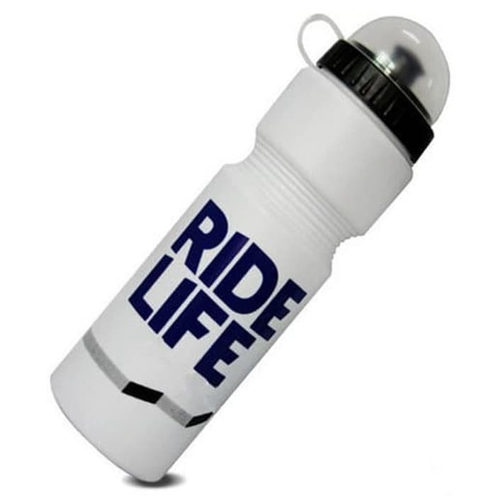 TaffSport Botol Minum Olahraga Sepeda Ride Life Logo 750ml 30A11 White