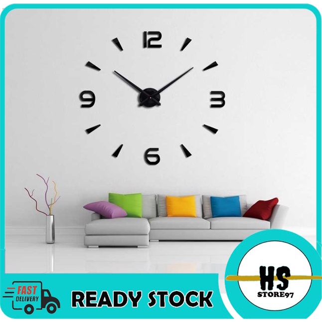 Jam dinding tempel DIY Mini analog 3D |Jam DIY Kecil |Jam dinding aesthetic|jam dinding kamar tidur 