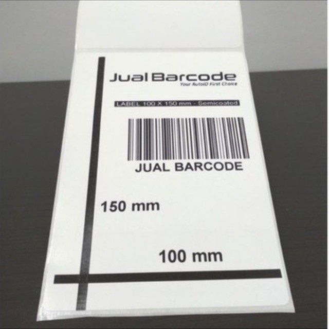 LABEL STICKER BARCODE 4inch X 6inch / 10 x 15 cm( 1 LINE ) THERMAL A6 / Alodys Collection