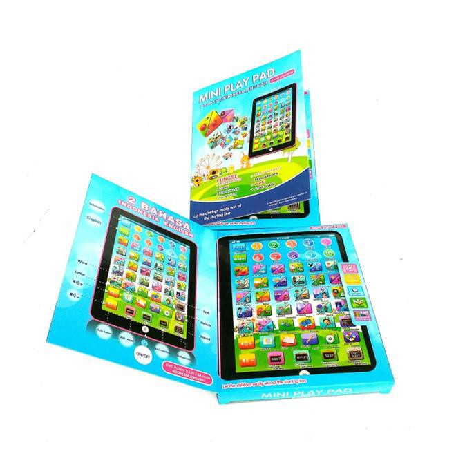 MAINAN EDUKASI MINI IPAD / PLAYPAD 2 BAHASA