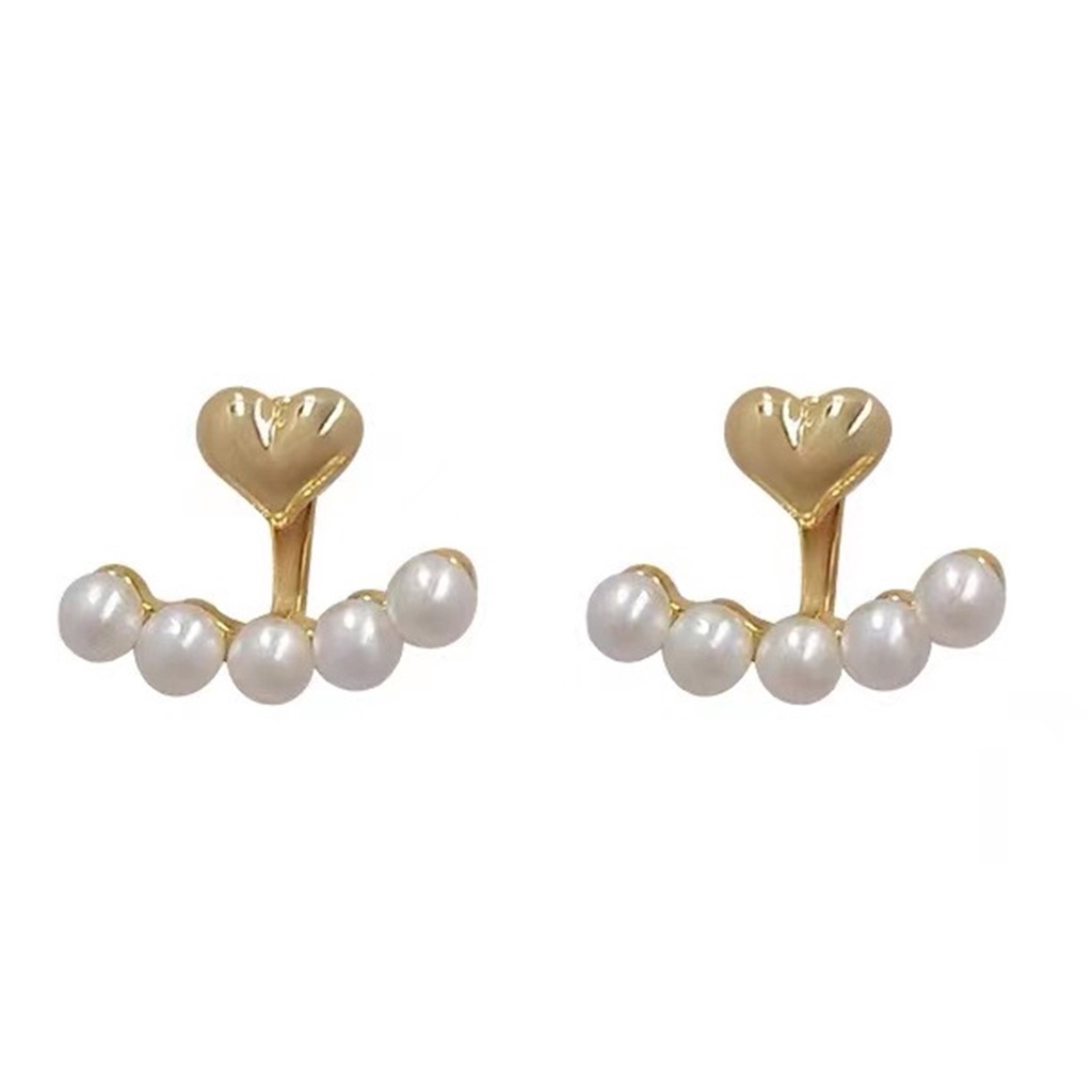 Hu Hu Hu Hu Hu Alat Bantu Pasang Kacamata♡ 1 Pasang Anting Stud Mutiara Tiruan Bahan Alloy Untuk Aksesoris