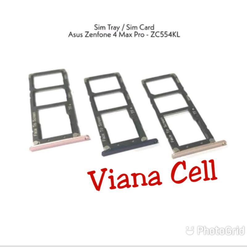 SIM TRAY SIMTRAY SIM LOCK SLOT HOLDER TEMPAT KARTU SIM ASUS ZENFONE 4 MAX PRO ZC554KL ORI