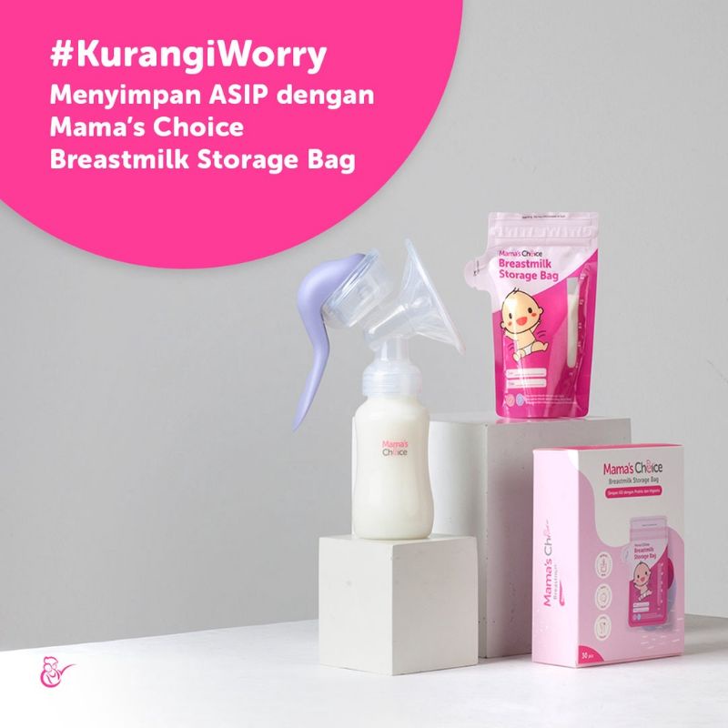 Mama's Choice Breastmilk Storage Bag 120ml 30pcs | Kantong Asi BPA Free