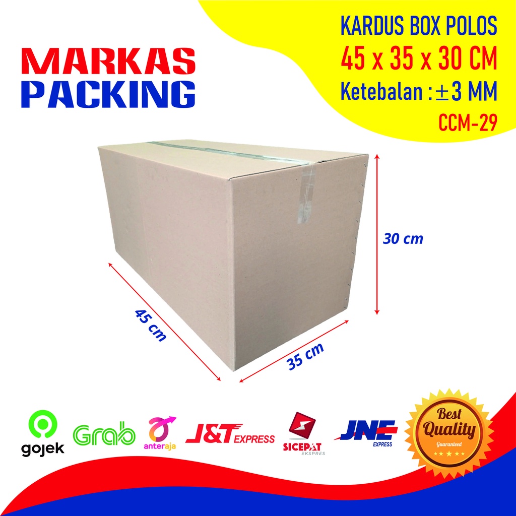 

Kardus Karton Box Besar 45x35x30 CM Kotak Kardus Packing Packaging Pindahan Tebal Polos