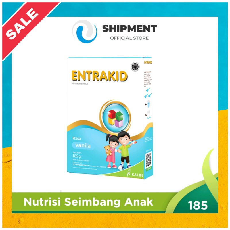 

SHIPMENT - Entrakid Vanila Coklat 185 gram Susu Penambah berat badan Anak Kalbe