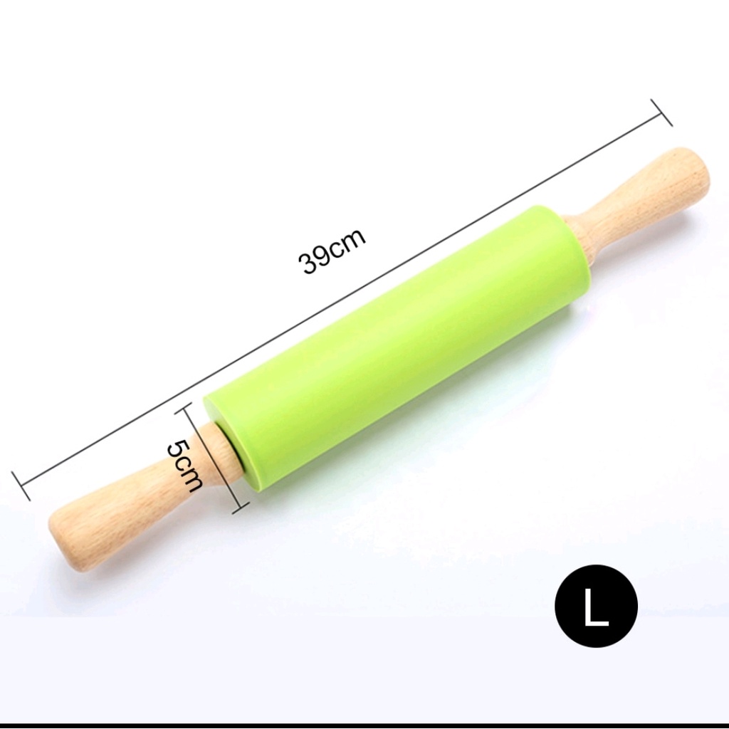 Rolling Pin Sm Penggilas Adonan Anti Lengket penggiling kue roti pizza 23cm, 30cm, 39cm