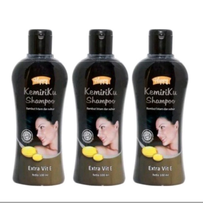 Shampo Kemiriku Penghilang Uban/Happy kemiri Shampoo Original 100% BPOM