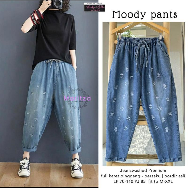 CLARIS PANTS  (CELANA BAGGY JEANS)