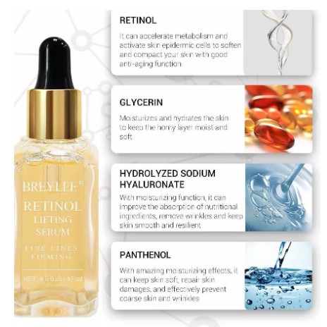 Breylee Serum Wajah Vitamin C Hyaluronic Acid Rose Hydrating Soothing Retinol