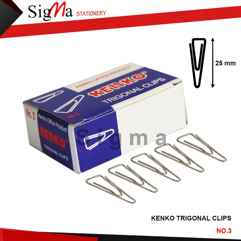

Klip Kertas / Paper Clip KENKO No 3 (Pcs / Pack Kecil)